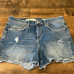 Pilcro Slim Boyfriend Denim Shorts